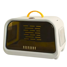 Rubeku Pet Carrier Flight Case w/Thermometer Grey, 6971091545517, cat Bags / Carriers, Rubeku, cat Accessories, catsmart, Accessories, Bags / Carriers